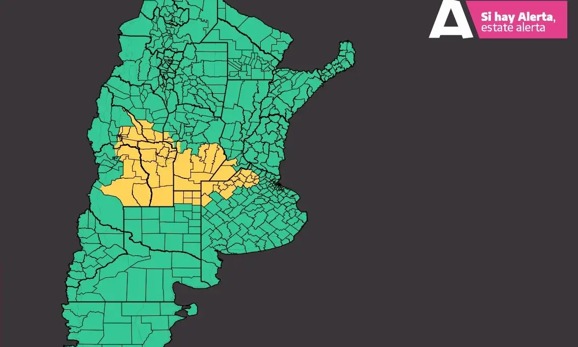 Renueven el alerta por vientos para este viernes, en Venado y la región