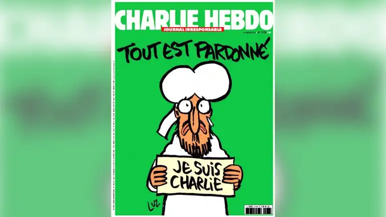 La primera portada de Charlie Hebdo tras el atentado está protagonizada por Mahoma