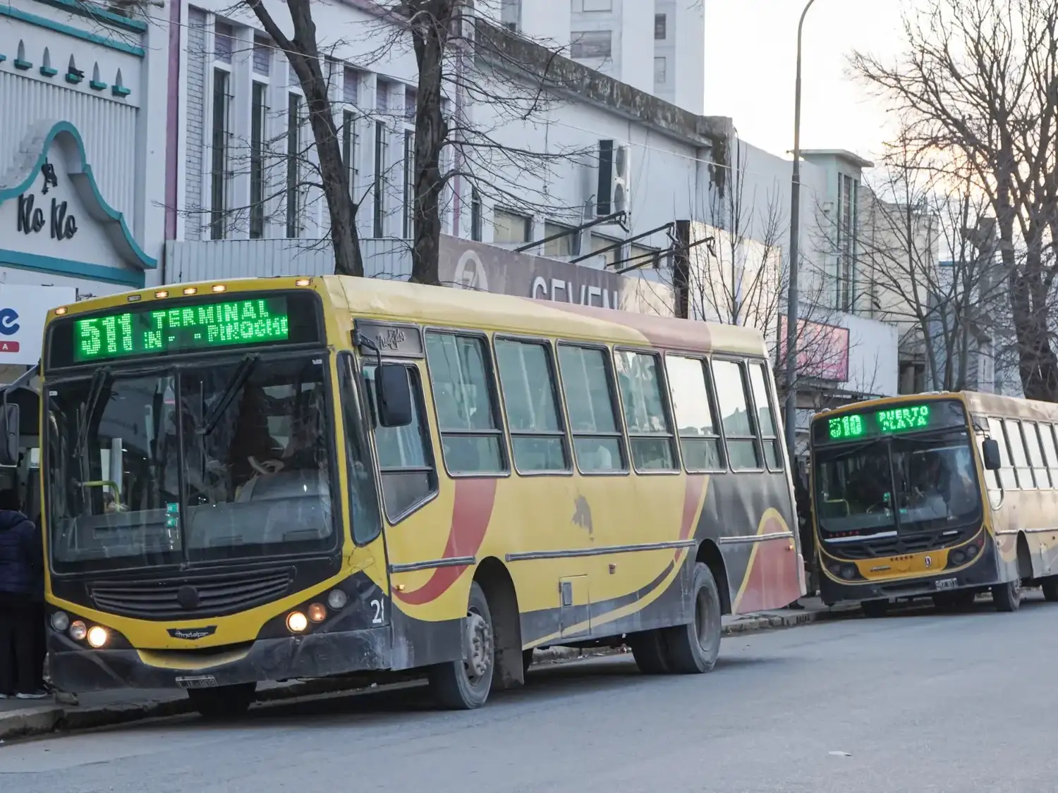 Colectivos en el centro