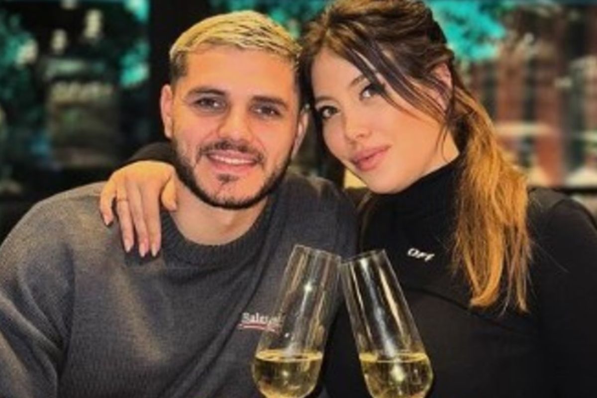 Wanda Nara y Mauro Icardi, separados.