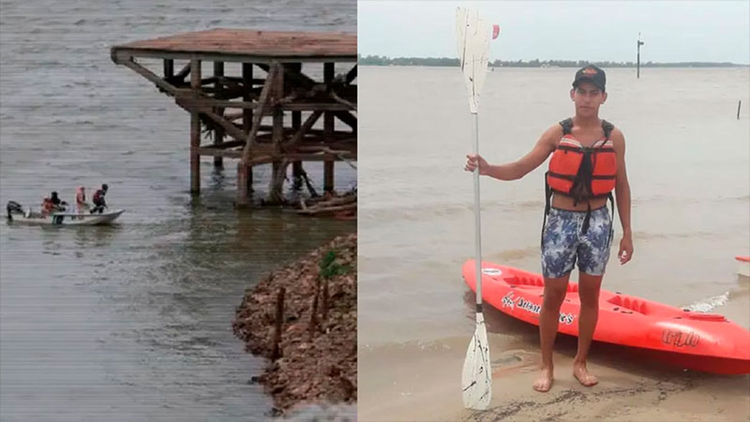 Un joven pescaba en el río y desapareció tras un fuerte viento: hallaron su bote vacío