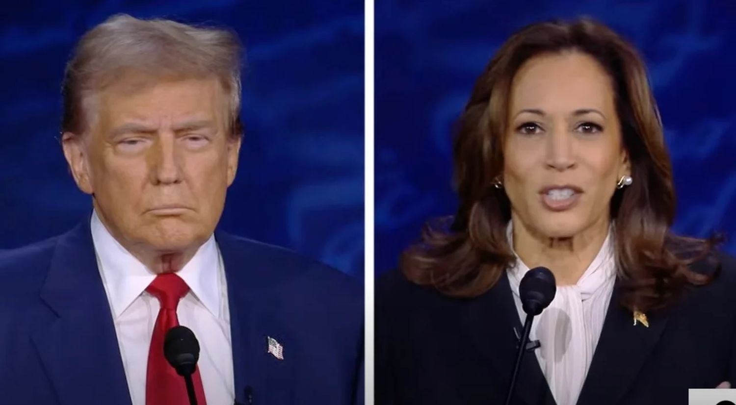 Donald Trump y Kamala Harris.