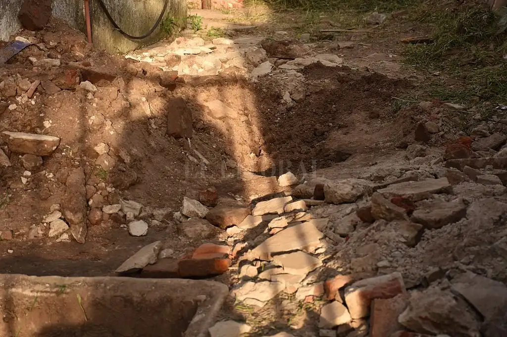 Hallaron un esqueleto en una obra en construcción