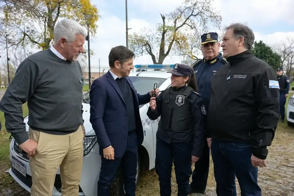 Kicillof participó de una entrega de patrulleros en Pergamino.