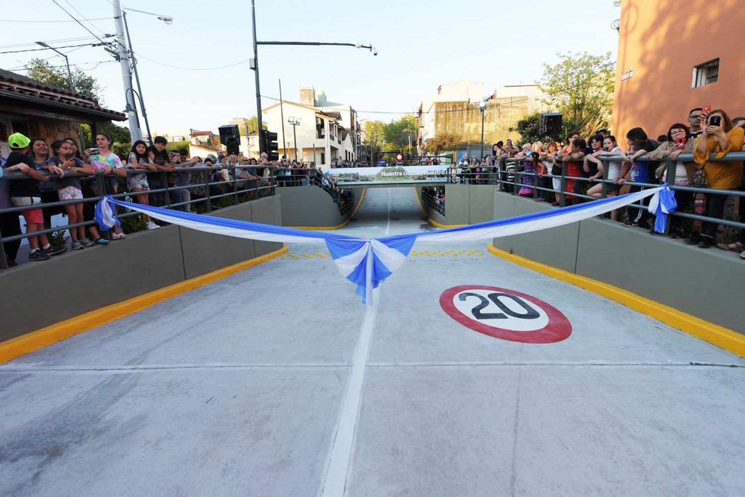 Andreotti inauguró el quinto túnel construido con fondos municipales en San Fernando