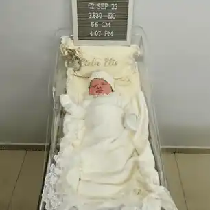 Ciela, la hijita de Gustavo Elís y Karlis Romero. Foto Instagram