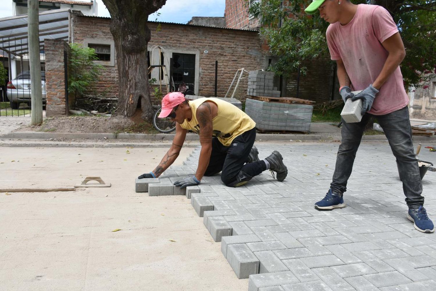 Pavimentación con Intertrabado : Avance de obra