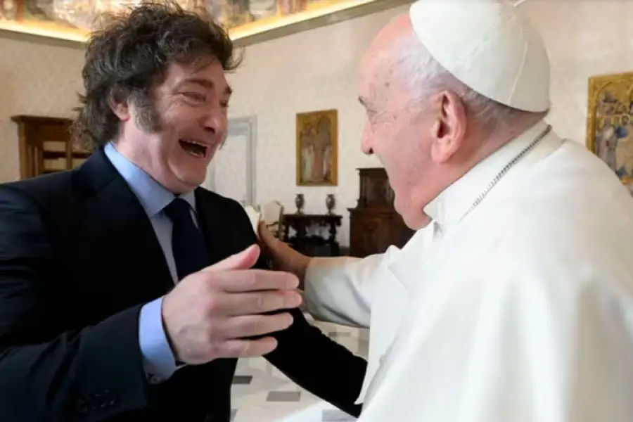 Milei y Francisco estuvieron reunidos más de una hora en el Vaticano
