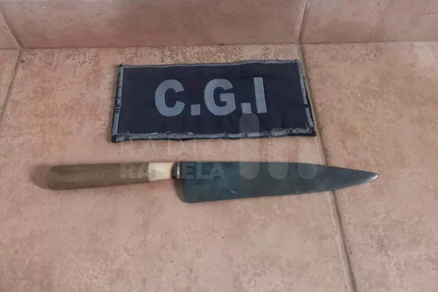 Andaba por las calles rafaelinas con una cuchilla de 30cm escondida entre sus ropas