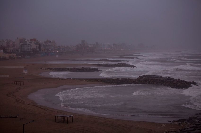 Toda la humedad que puede haber está en Mar del Plata