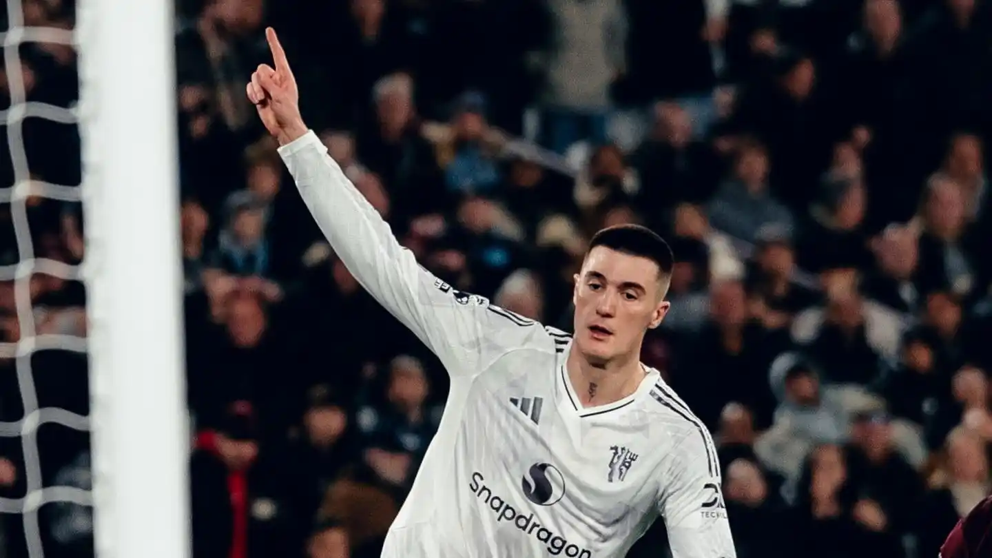 El festejo de Sesko.