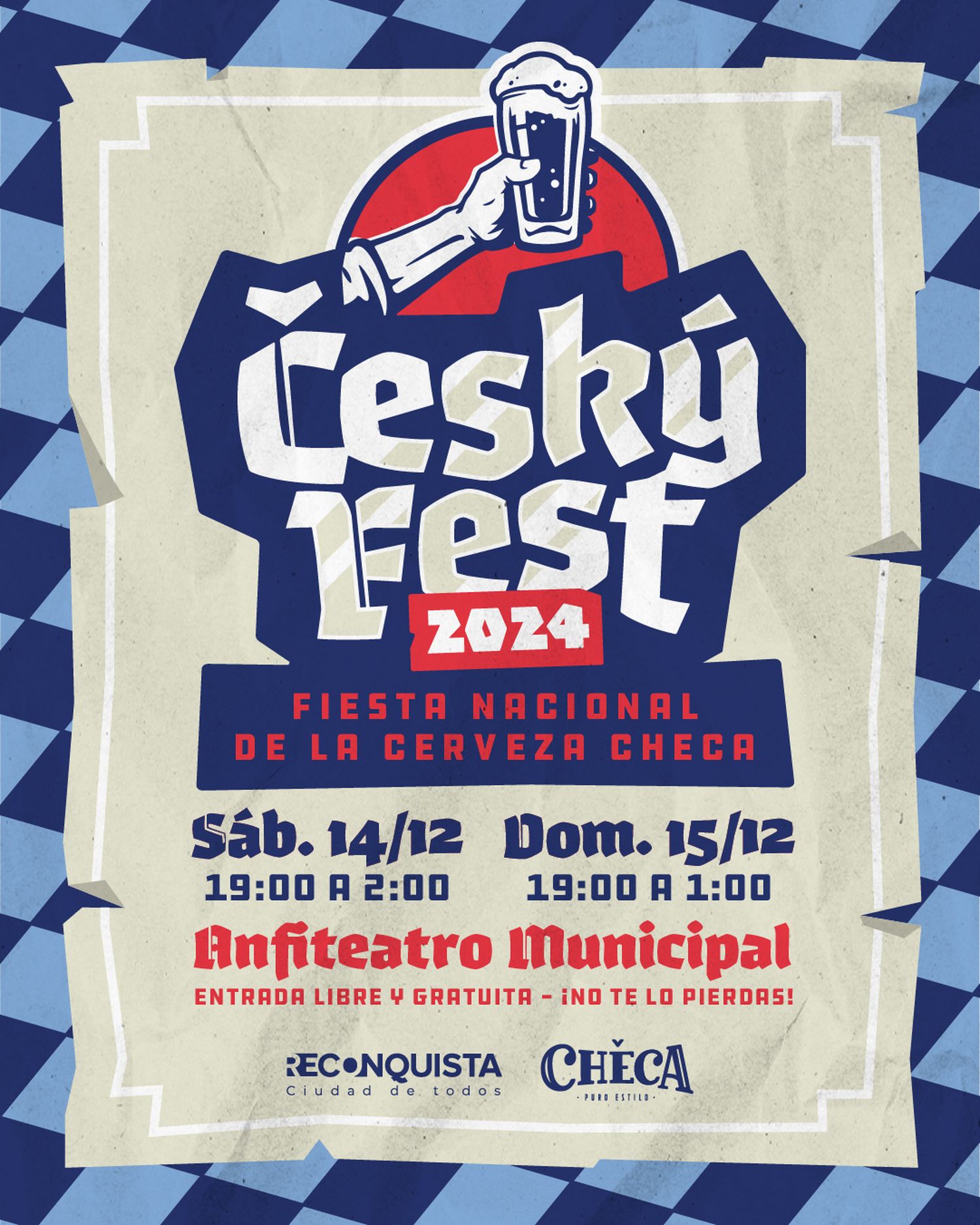 La “Fiesta de la Cerveza Checa” se llevará a cabo en Reconquista