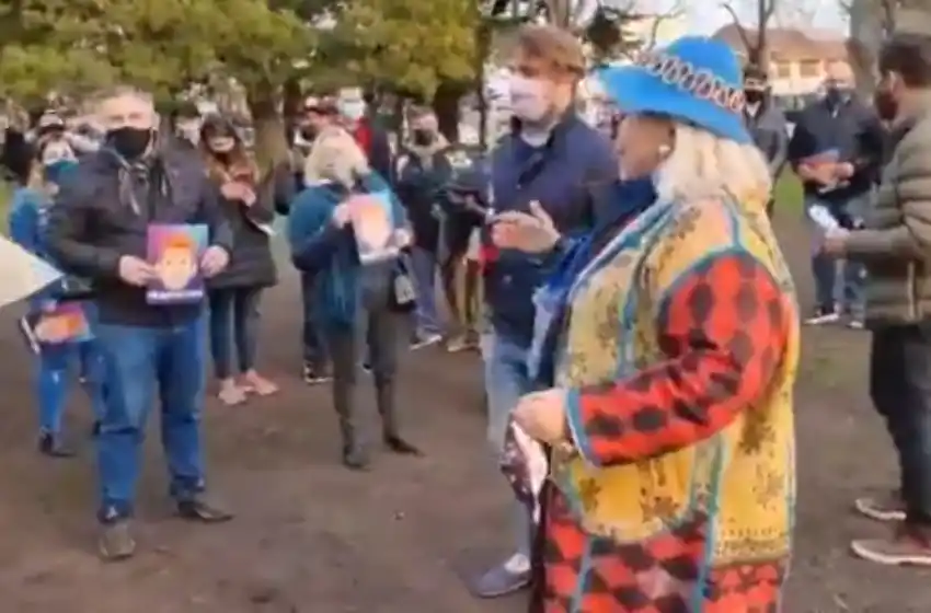 Video: así recibieron a Lilita Carrió en el Parque Primavesi