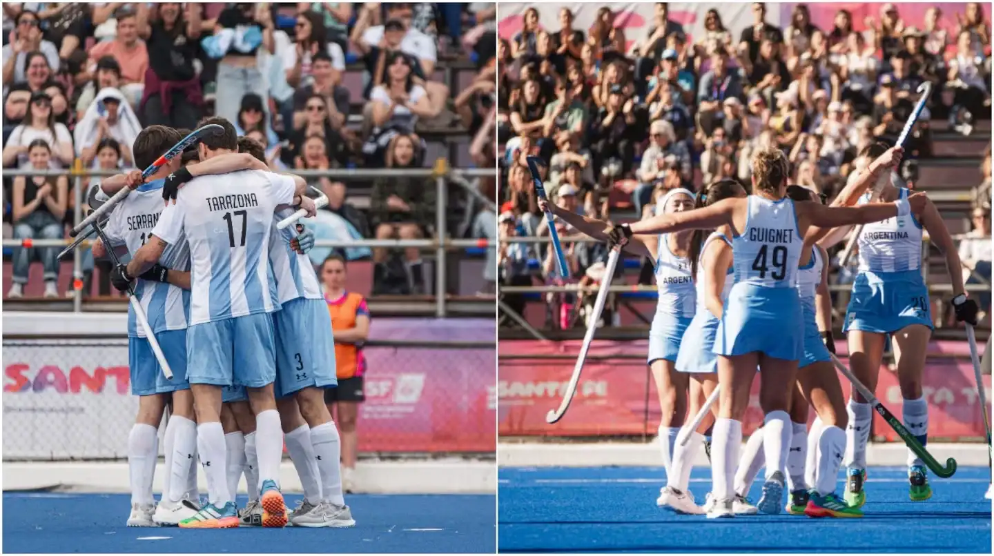 El hockey argentino arrasó en los Juegos Suramericanos: Los Leones y Las Leonas se quedaron con el oro