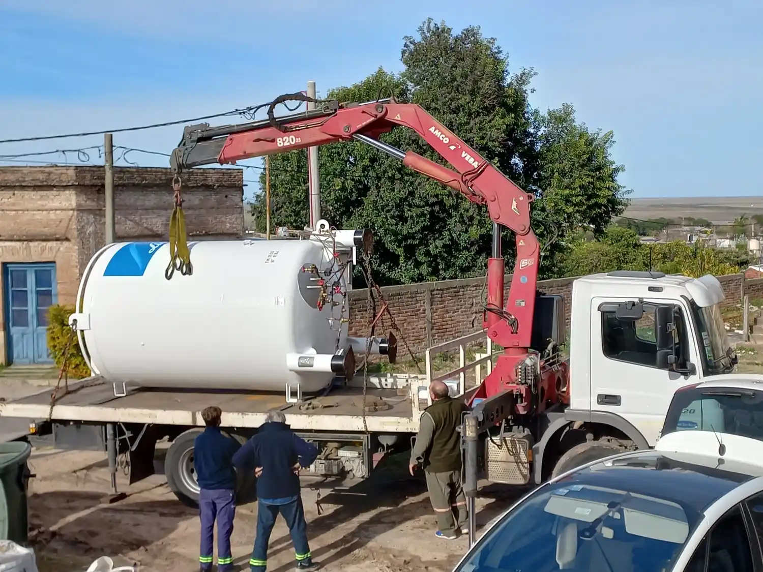 El hospital instaló un nuevo tanque de oxígeno
