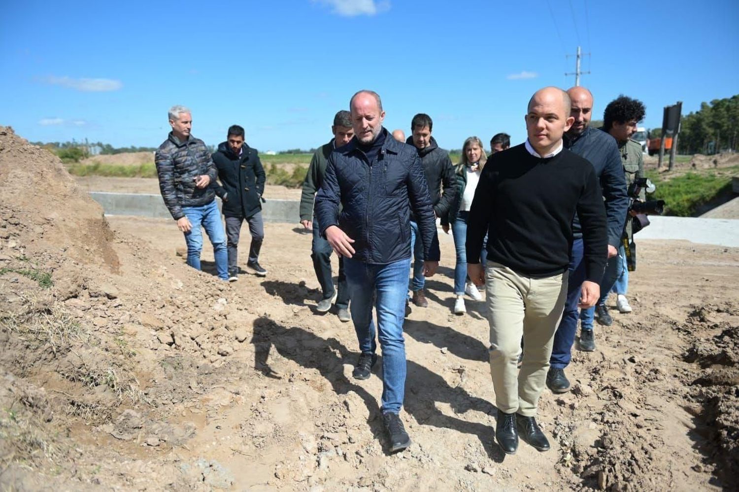 Con el foco en el campo, Insaurralde recorrió Carlos Casares y Pehuajó junto a Nardini y Álvarez Rodríguez