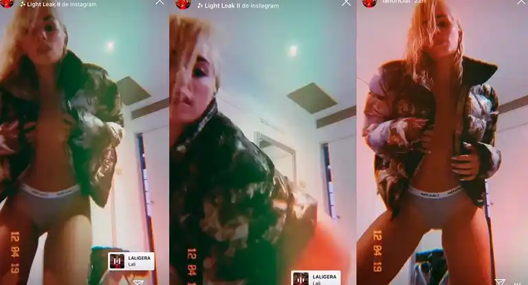 Lali Espósito se animó a bailar semidesnuda en Instagram