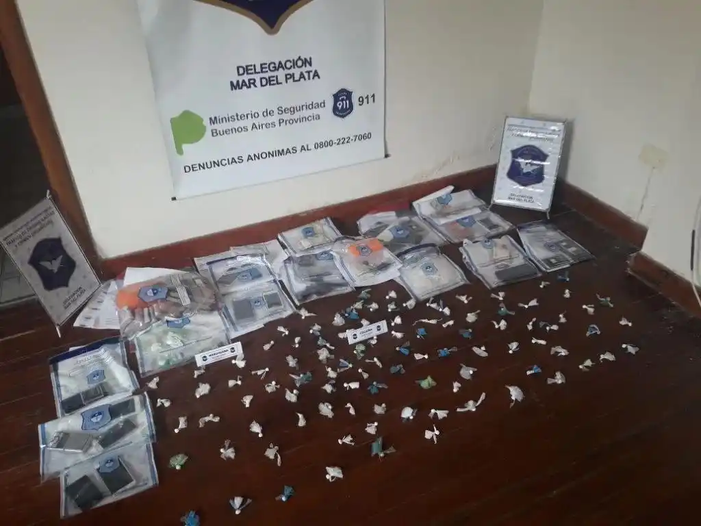 Vendían drogas en toda la zona