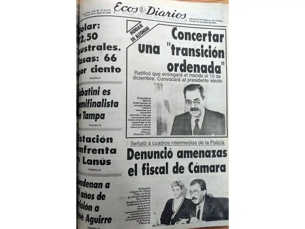 Viernes 22 de abril de 1989