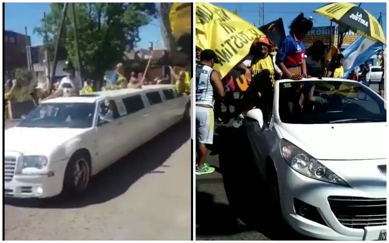Almirante Brown no gritó campeón pero metió una insólita caravana con limusinas y travestis