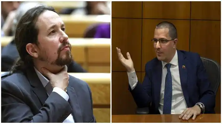 La REUNIÓN SECRETA entre Pablo Iglesias y Jorge Arreaza que indignó a la canciller de España