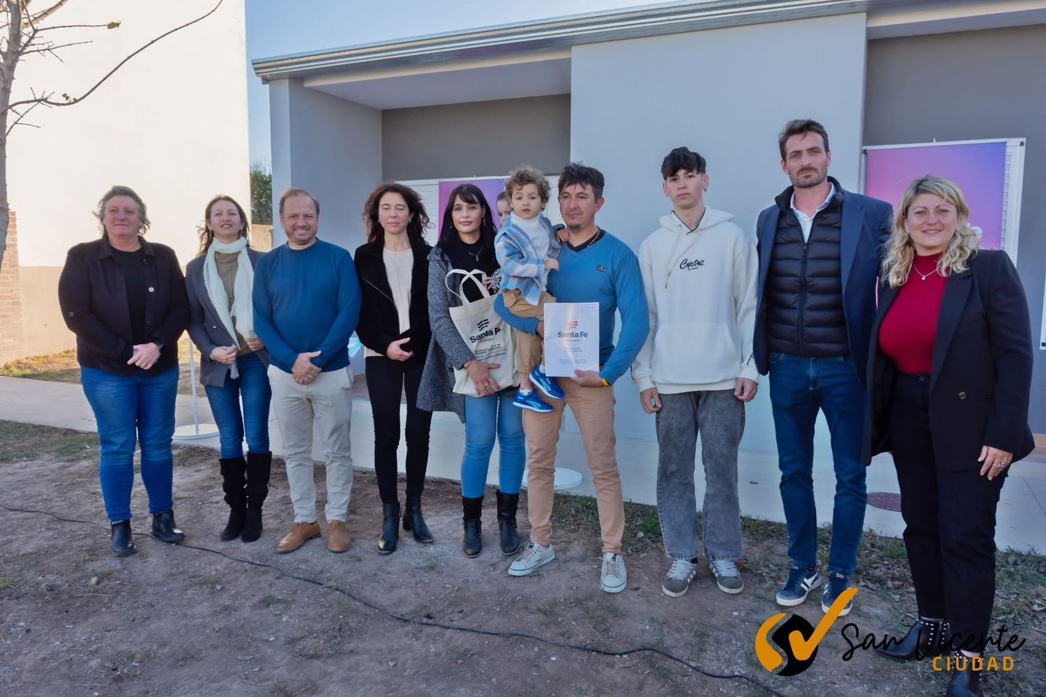Dos nuevas familias sanvicentinas cumplieron el sueño de la casa propia