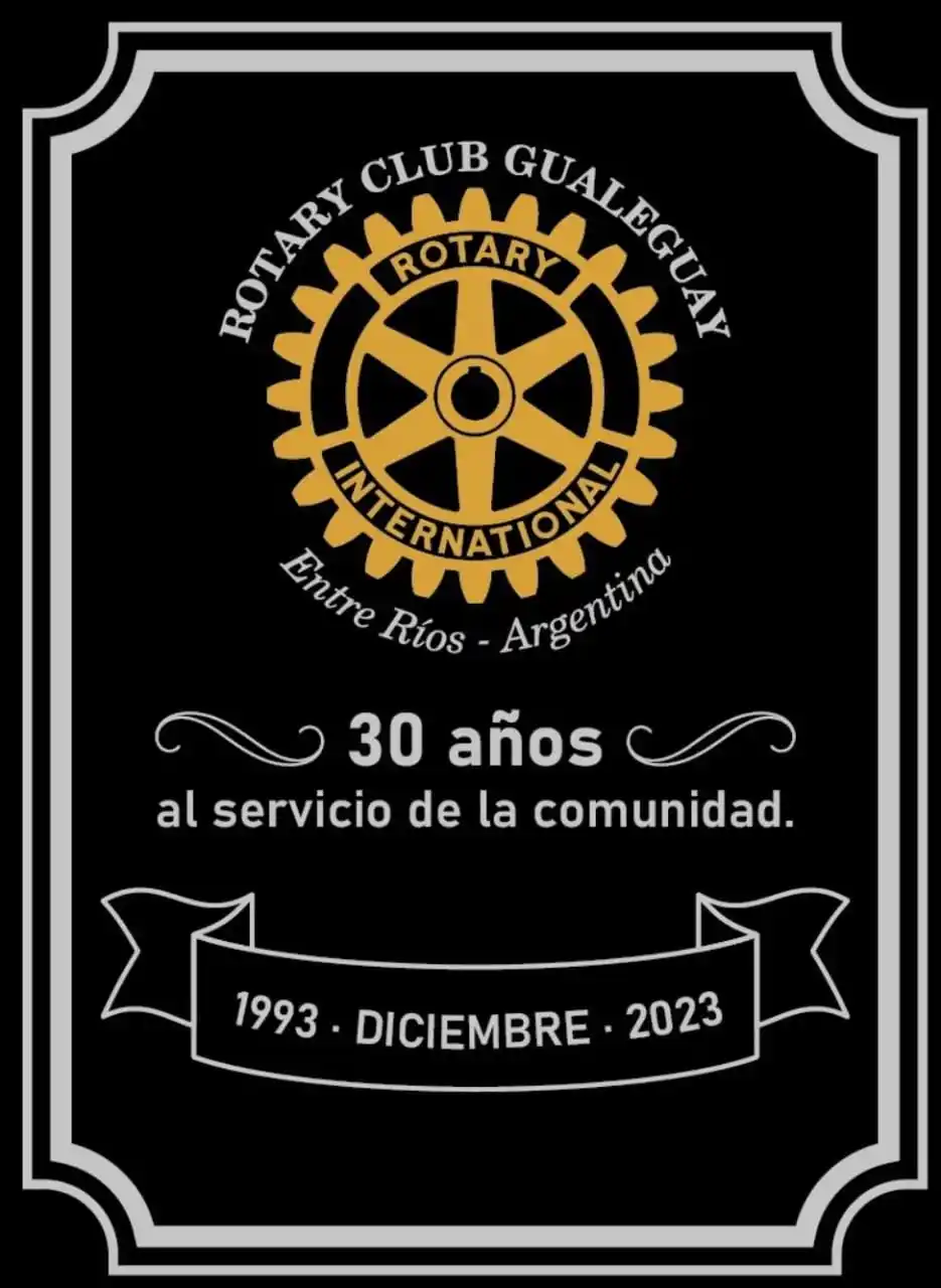 Placa homenaje a los 30años de la fundación-