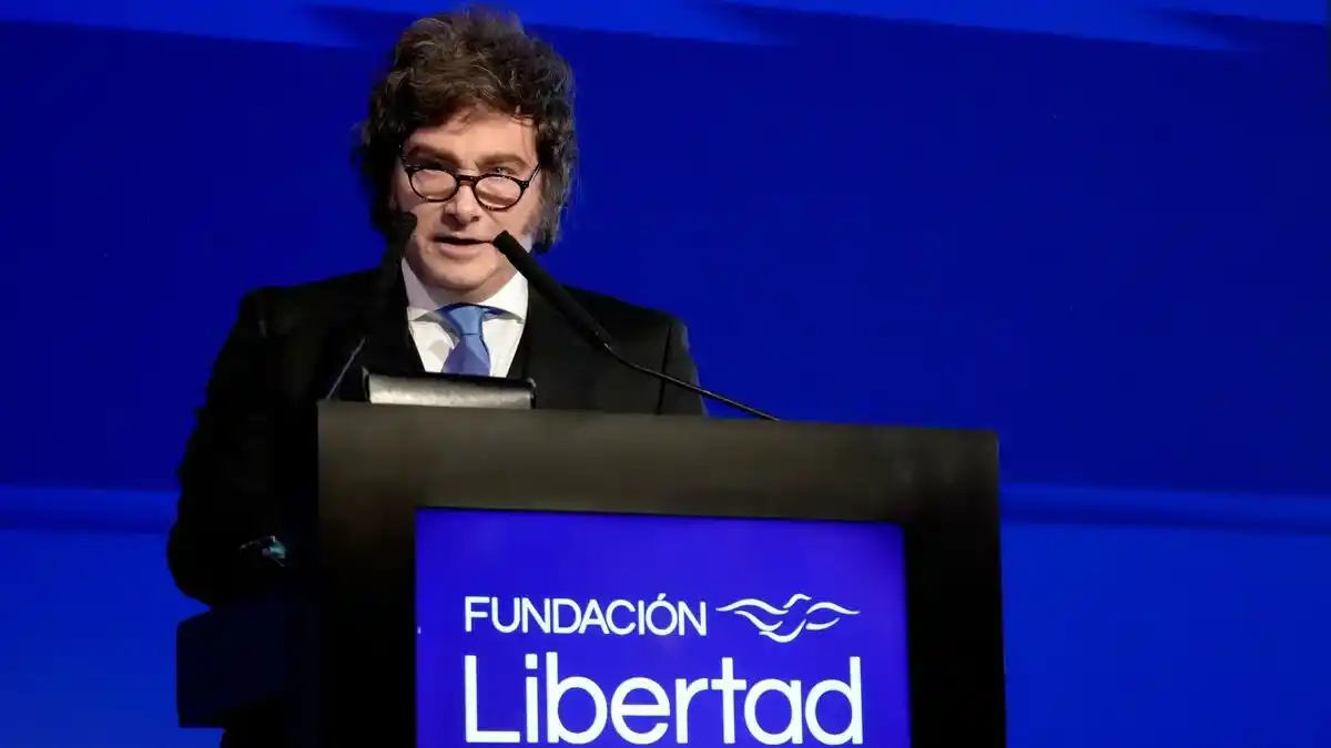 Javier Milei brindó un discurso en la Cena Anual de la Fundación Libertad.
