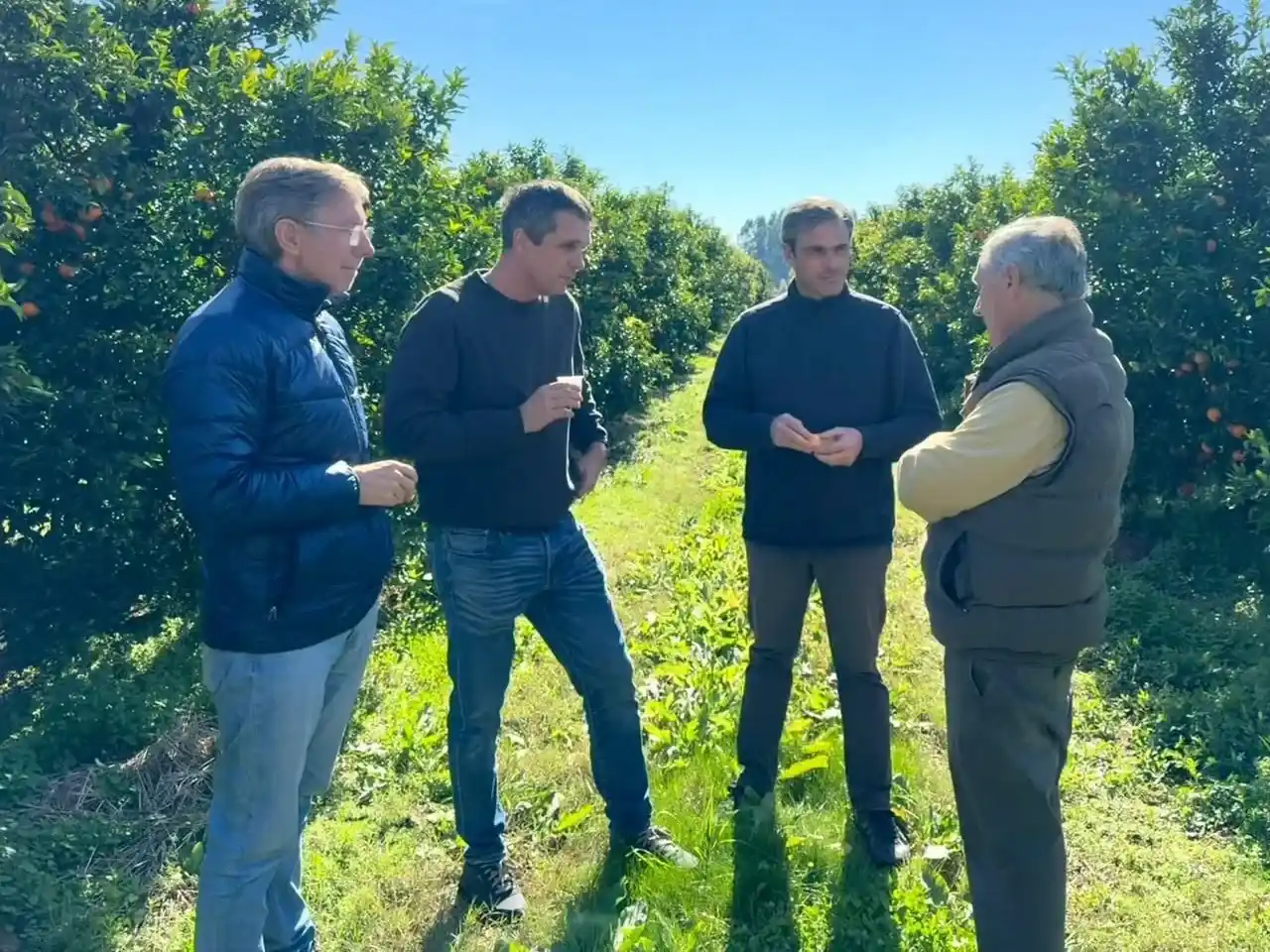 Michel, Cresto y Bahillo se reunieron con productores citrícolas por la crisis del sector