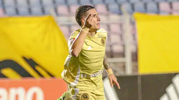 Callejo volvió con un gol, pero duró poco tiempo en la cancha