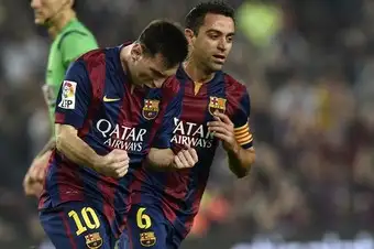 Messi hizo tres goles y es el máximo goleador de la Liga Española