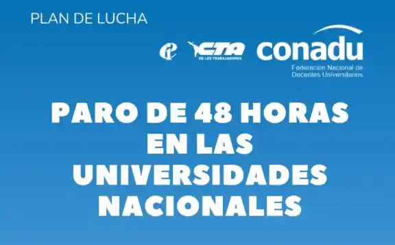 Docentes universitarios pusieron fecha al paro: 17 y 18 de marzo