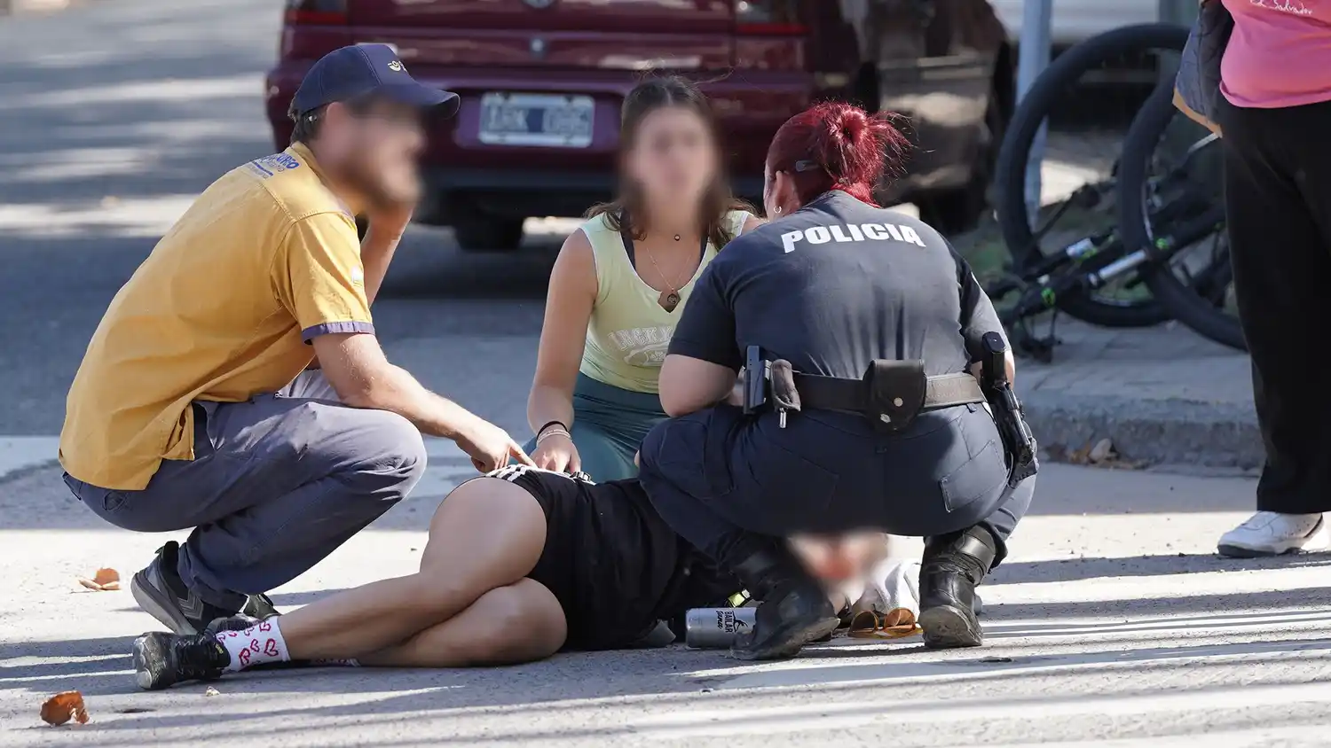 Ciclista herida en 58 y 63