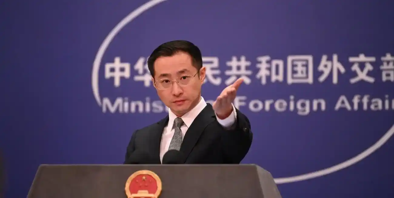 El portavoz del Ministerio de Relaciones Exteriores de China, Lin Jian.