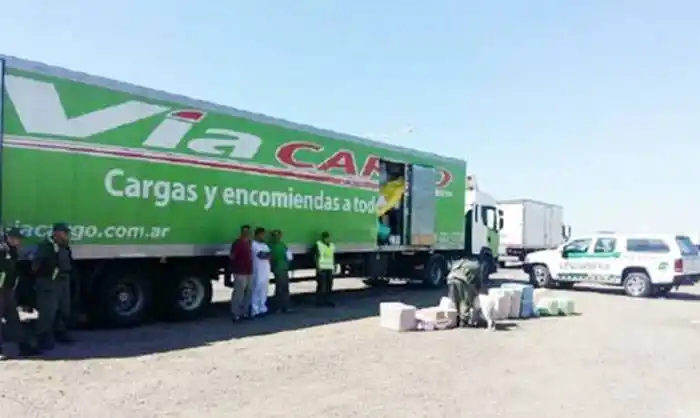 En ruta 14 decomisaron 62 kilos de marihuana 