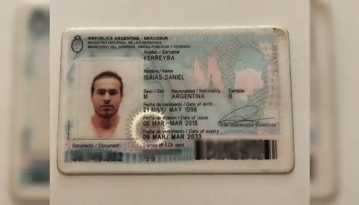 Encontraron DNI de Isaías Ferreyra