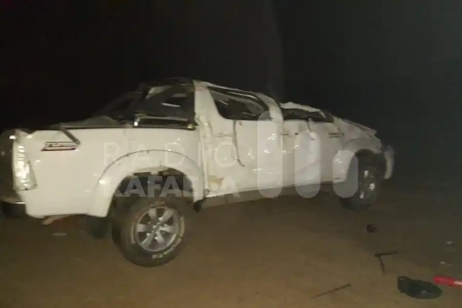 Noche fatal en Ruta Provincial 1: perdió el control, volcó y fue despedido de su vehículo