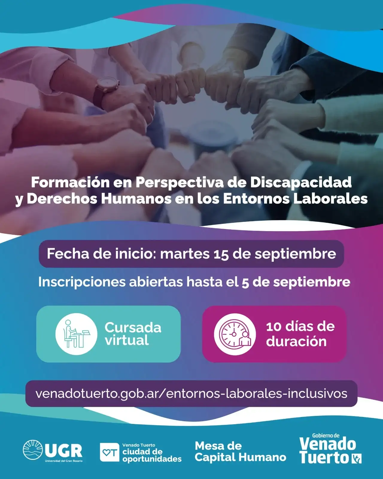 banner formación discapacidad y derechos humanos