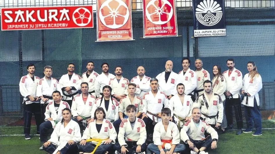 El ju-jitsu representado por la  "Academia Sakura" en la XI  Gala de Artes Marciales 
