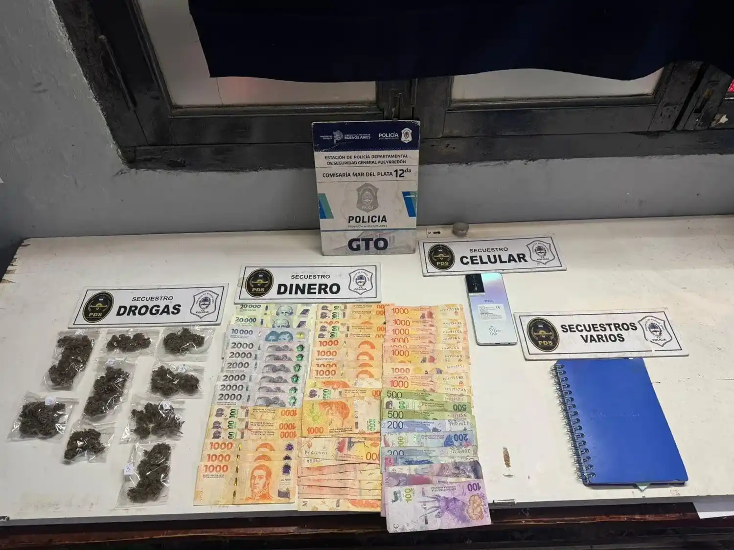 Aprehendieron a un hombre acusado de vender drogas en barrio San Cayetano