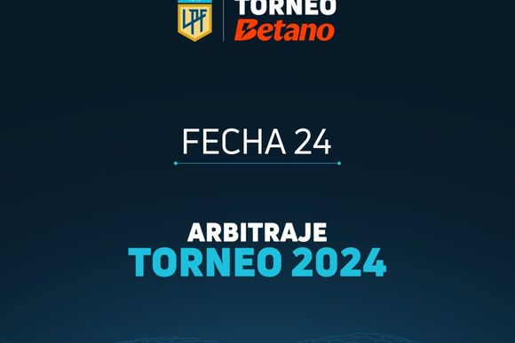 Árbitros confirmados para los encuentros pendientes de la fecha 24
