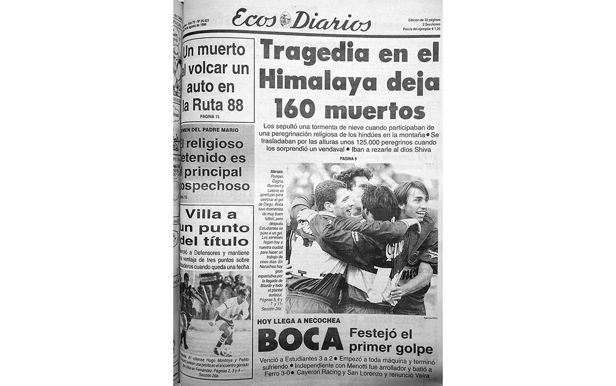 Lunes 26 de agosto de 1996