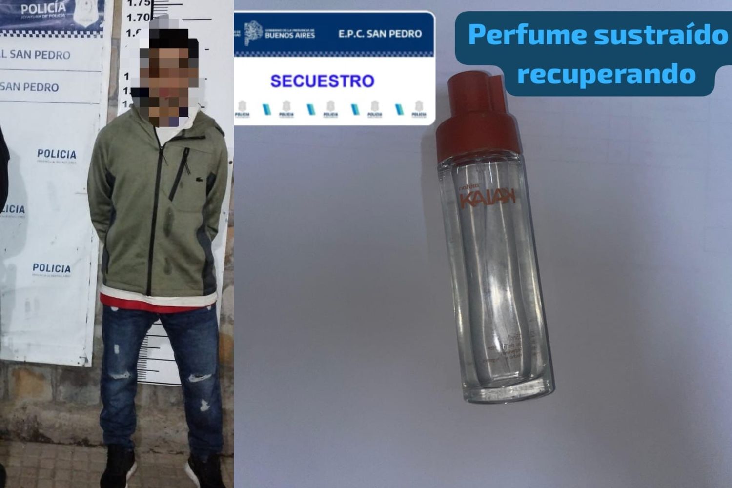 Arrebató un perfume en la vía pública y lo detuvieron