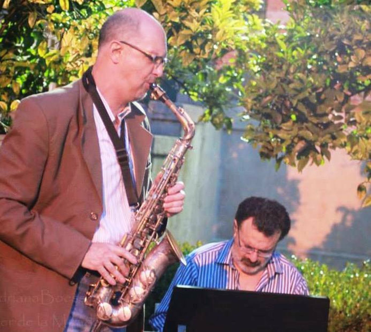 Pablo Ledesma y Pepe Angelillo en Virasoro Bar.