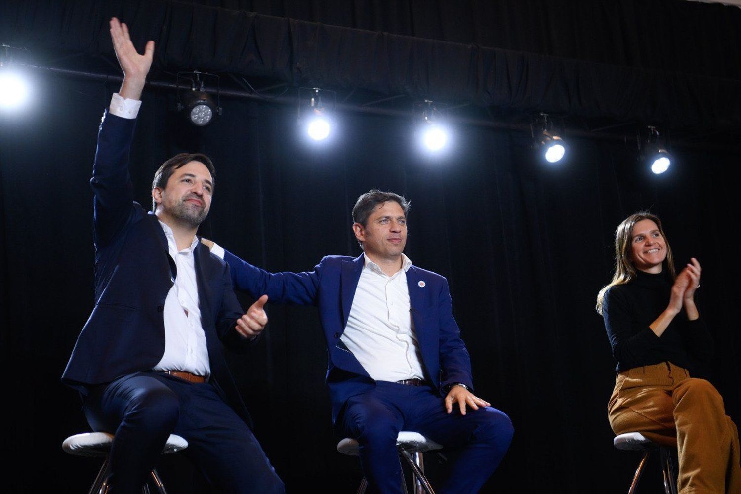 Kicillof encabezó el cierre junto a Nicolás Kreplak y Fernanda Raverta.