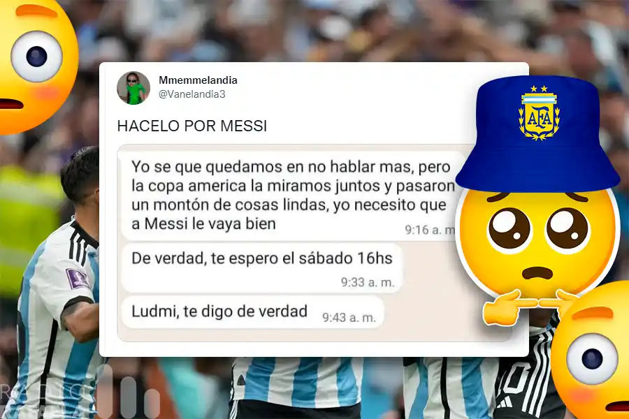 Creer o reventar: le pidió a su ex que vea el partido con él por cábala, se juntaron y ganó la Selección