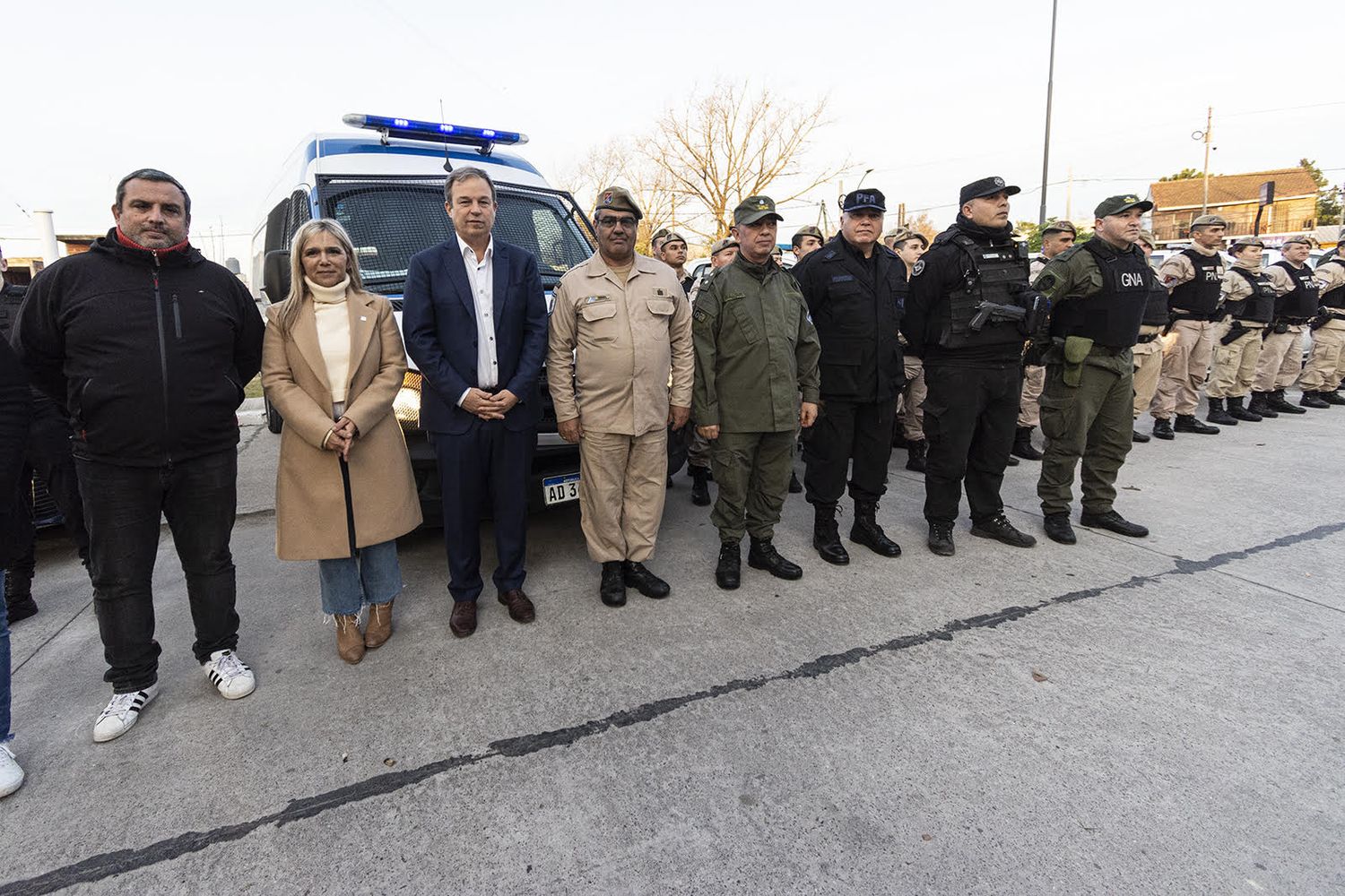 Almirante Brown: Cascallares supervisó despliegue de fuerzas federales en el distrito