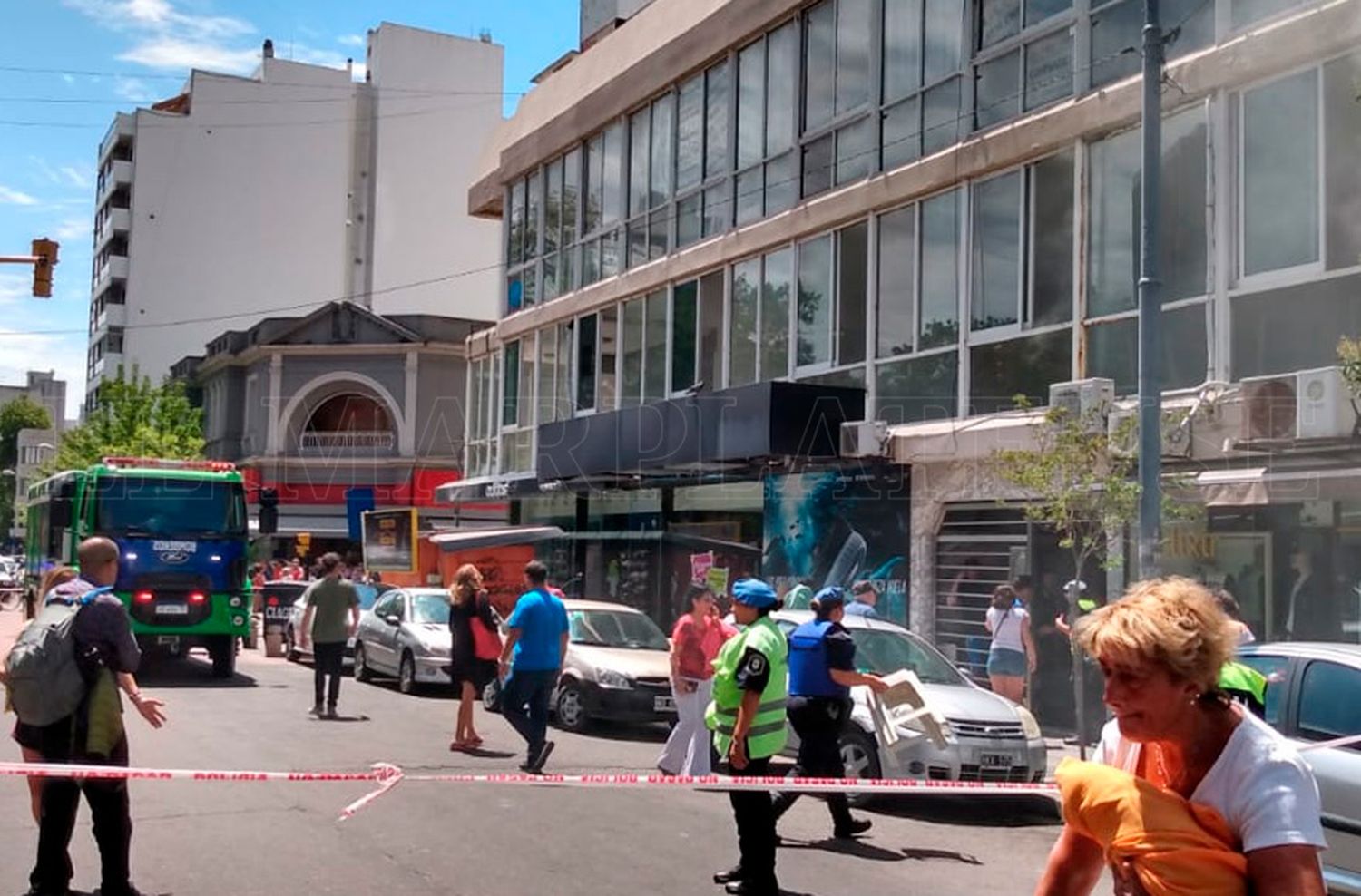 Se incendió el depósito de la galería Lafayette