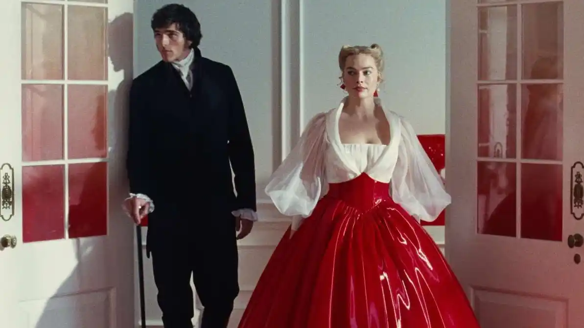 La película es protagonizada por Margot Robbie y Jacob Elordi.