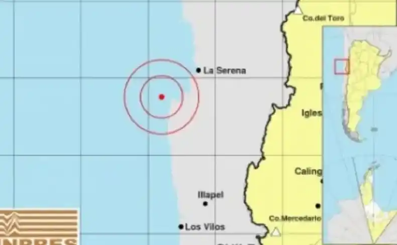 El temblor se produjo 53 kilómetros al sur de Hasco, región de Atacama